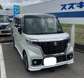 スペーシアカスタム　ＨＹＢＲＩＤ　ＸＳターボ納車させて頂きました。